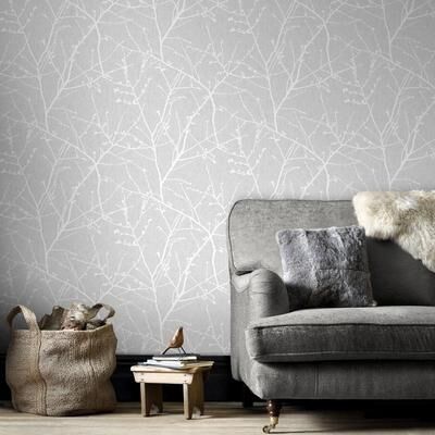 Superfresco Easy Innocence Grey Wallpaper