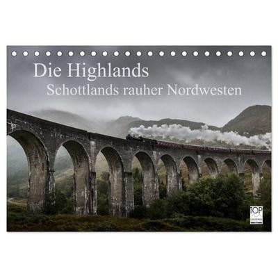 Die Highlands - Schottlands rauher Nordwesten (Tischkalender 2027 DIN A5 quer), CALVENDO Monatskalender