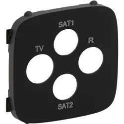 LegrandValena Allure, Abdeckung für TV-R-SAT-SAT (mattschwarz)