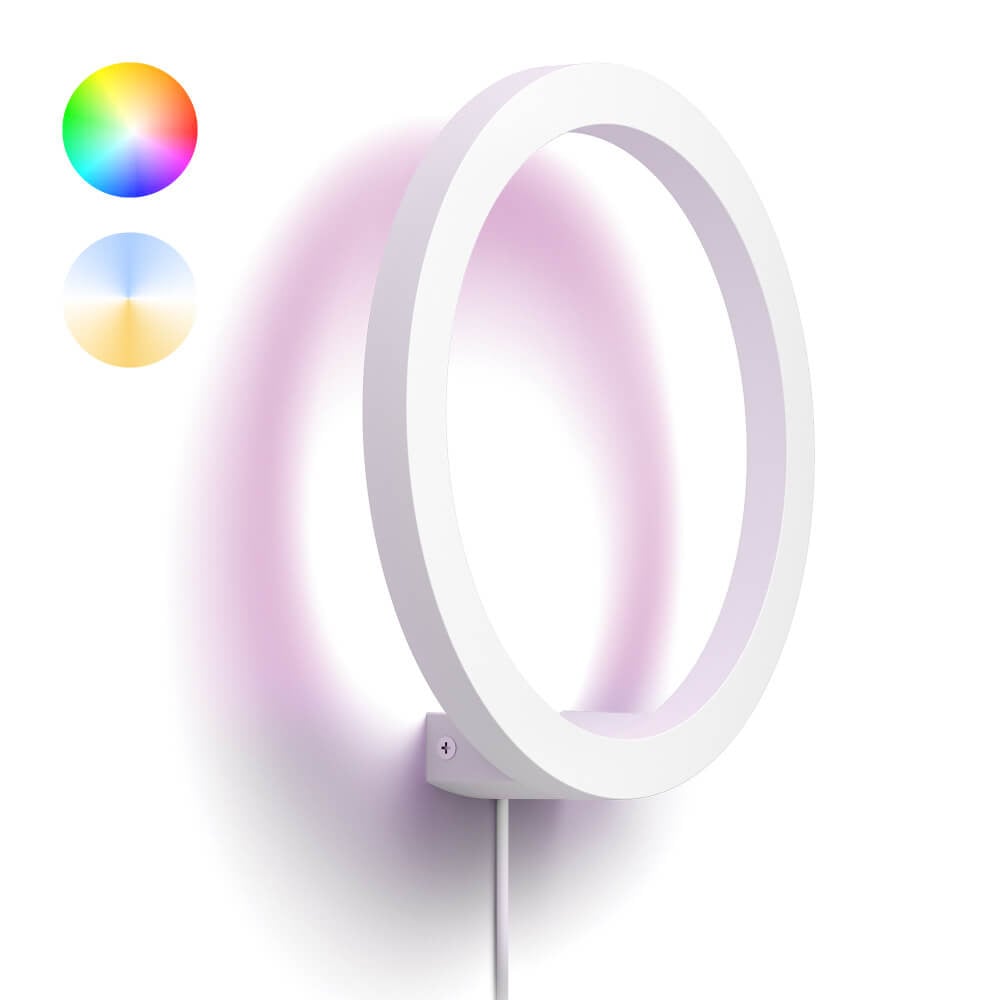 Philips Hue Sana Circle Wandlamp - Wit en Multicolour - LED