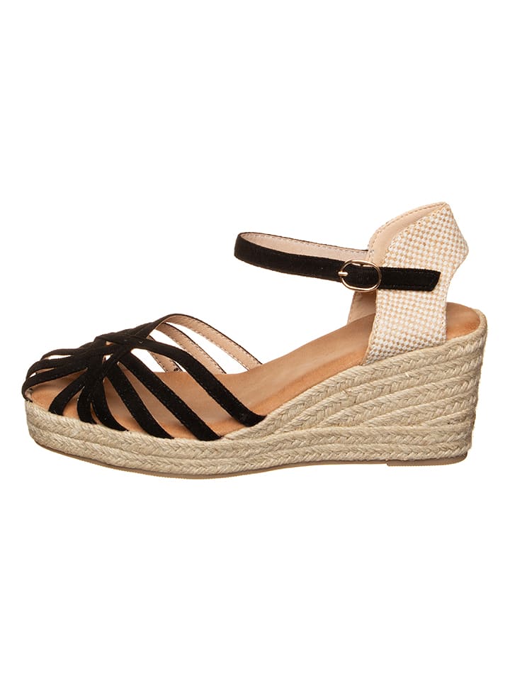 Bellucci Sandalen in Schwarz/ Creme - 38