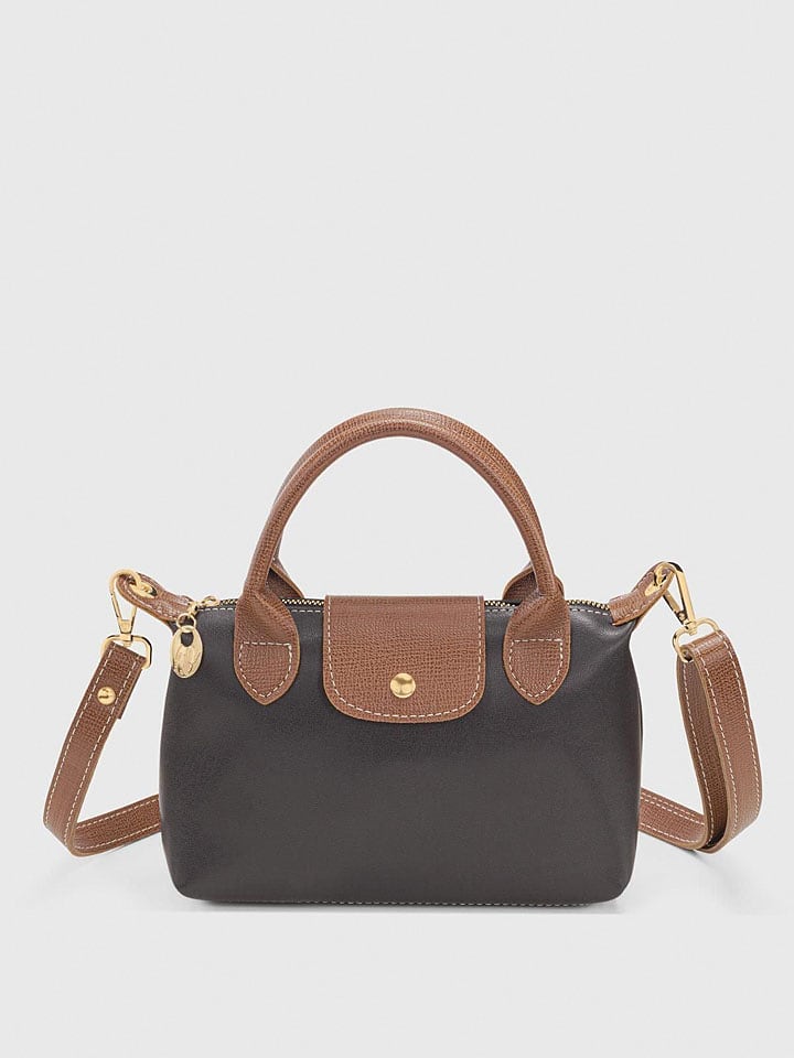 Lucky Bees Henkeltasche in Anthrazit/ Hellbraun - (B)24 x (H)16 cm - onesize
