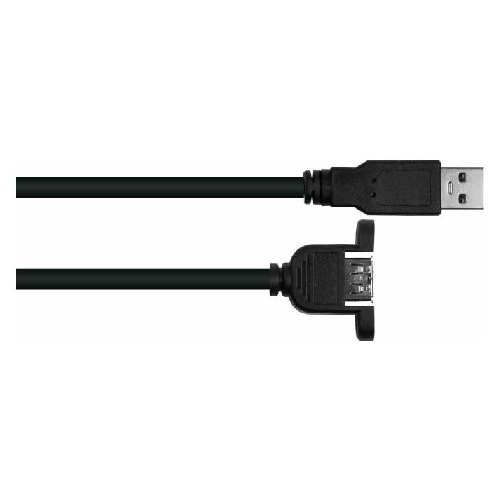 Good Connections Kabelmeister USB 2.0 an USB-A Buchse CU 0,3m schwarz (0.30 m, USB 2.0) (UK20P-AEA-003S)