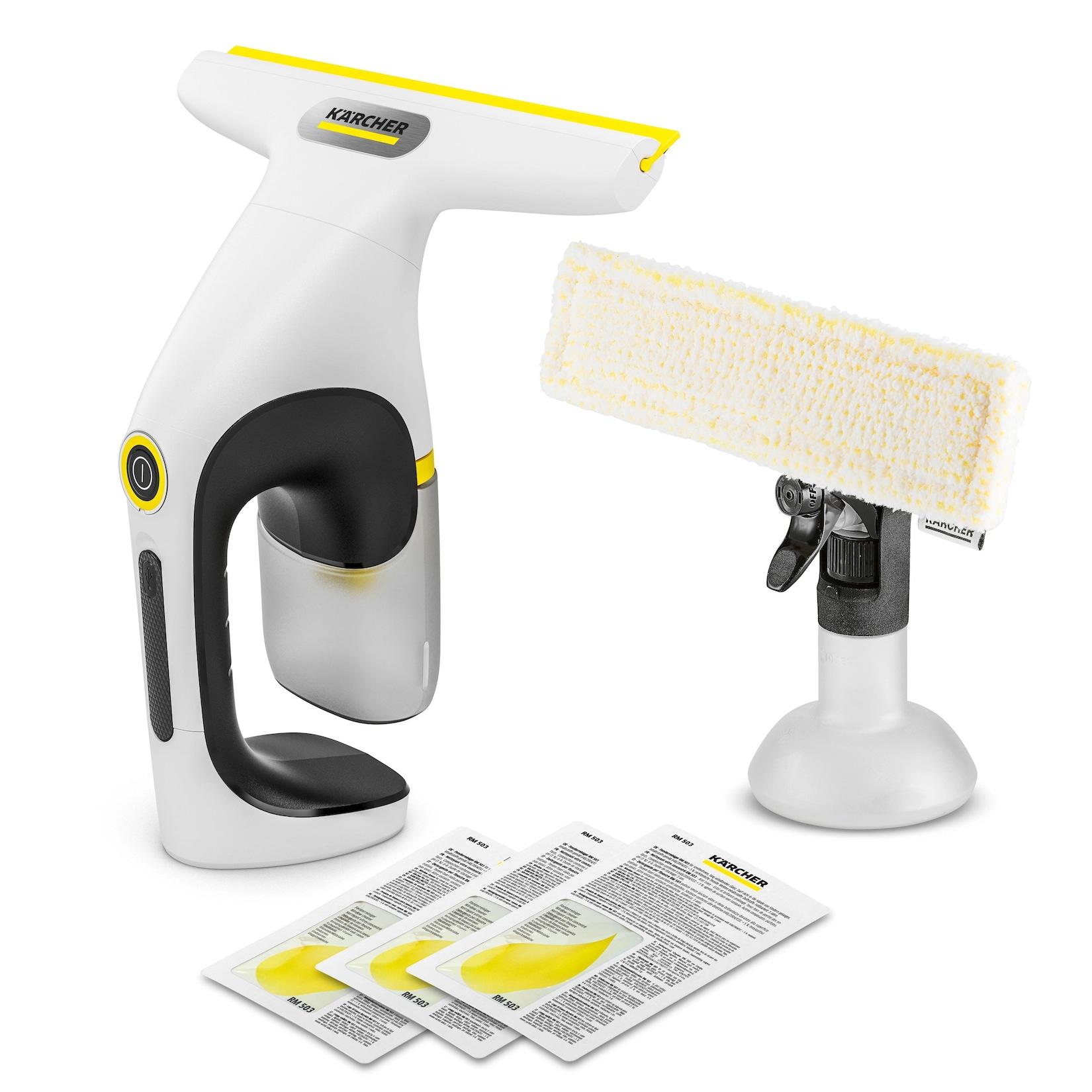 KÄRCHER WV 1 Compact Care+ Fenstersauger (25 cm Arbeitsbreite, 25 min Akkulaufzeit, 0,1 l Schmutzwassertank, Lithium-Ionen-Akku, 0,5 kg)