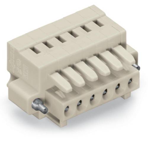 WAGO Buchsengehäuse-Kabel 734 Polzahl Gesamt 7 Rastermaß: 3.50mm 734-107/107-000 50St.