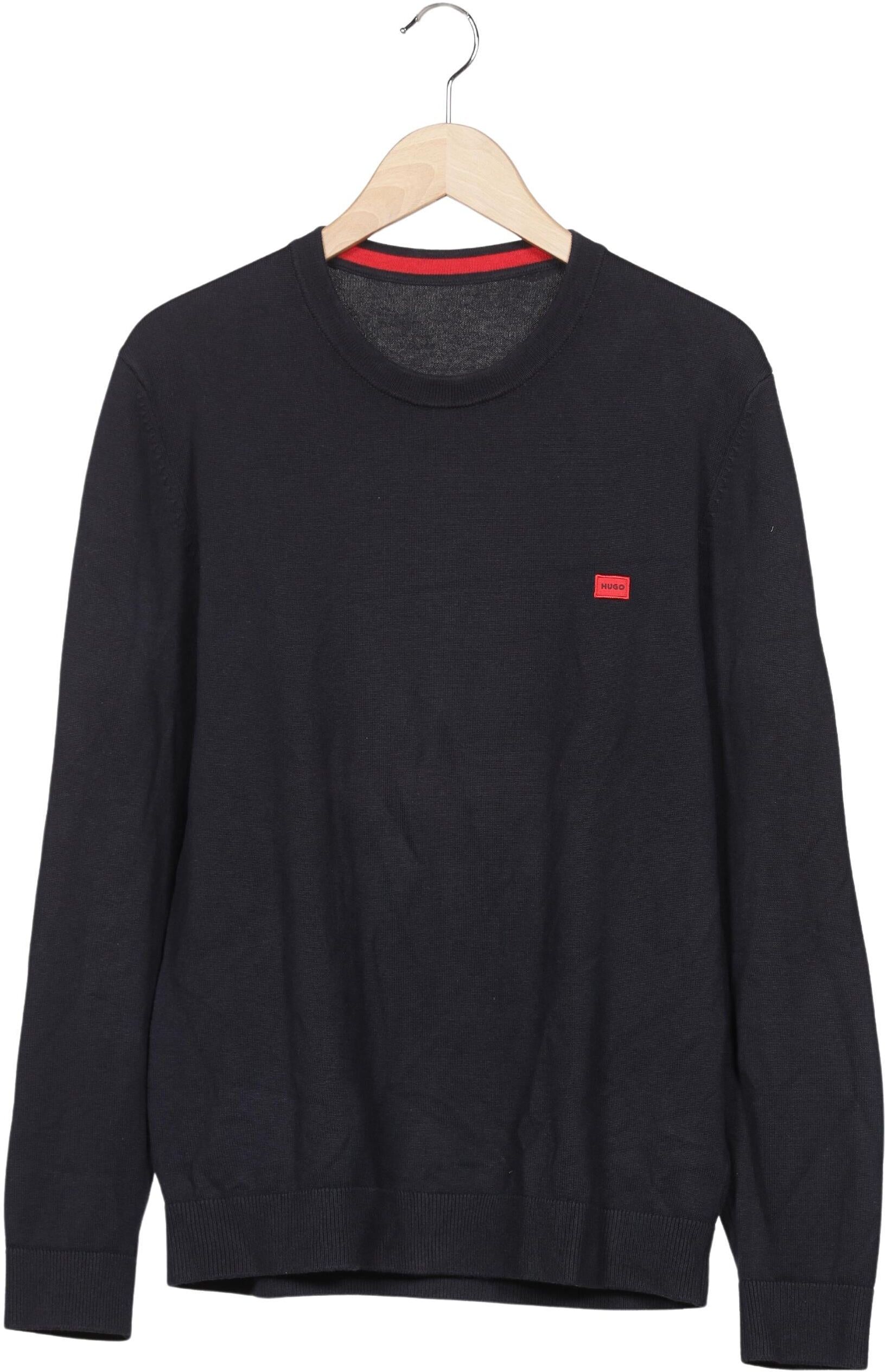 Hugo by Hugo Boss Herren Pullover, Marineblau, Gr. M, Baumwolle - Second Hand