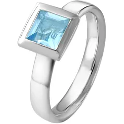 Acalee 90-1010-01 Damenring Weißgold 333 / 8K Topas Blau, 56/17,8