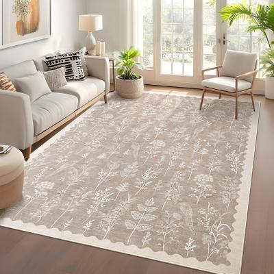 Garvee Modern Bird Botanical Pattern Area Rug