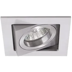 Brumberg 36323250 Einbaustrahler GU10, max. 50 W, rund, schwenkbar, alu matt, IP20