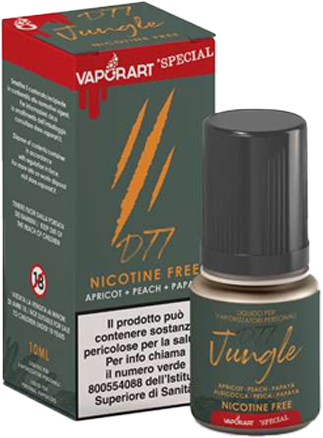 VaporArt D77 Jungle Liquido Pronto 10ml Papaya Pesca Albicocca