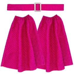 Set "70er Jahre" Stulpen & Gürtel, pink