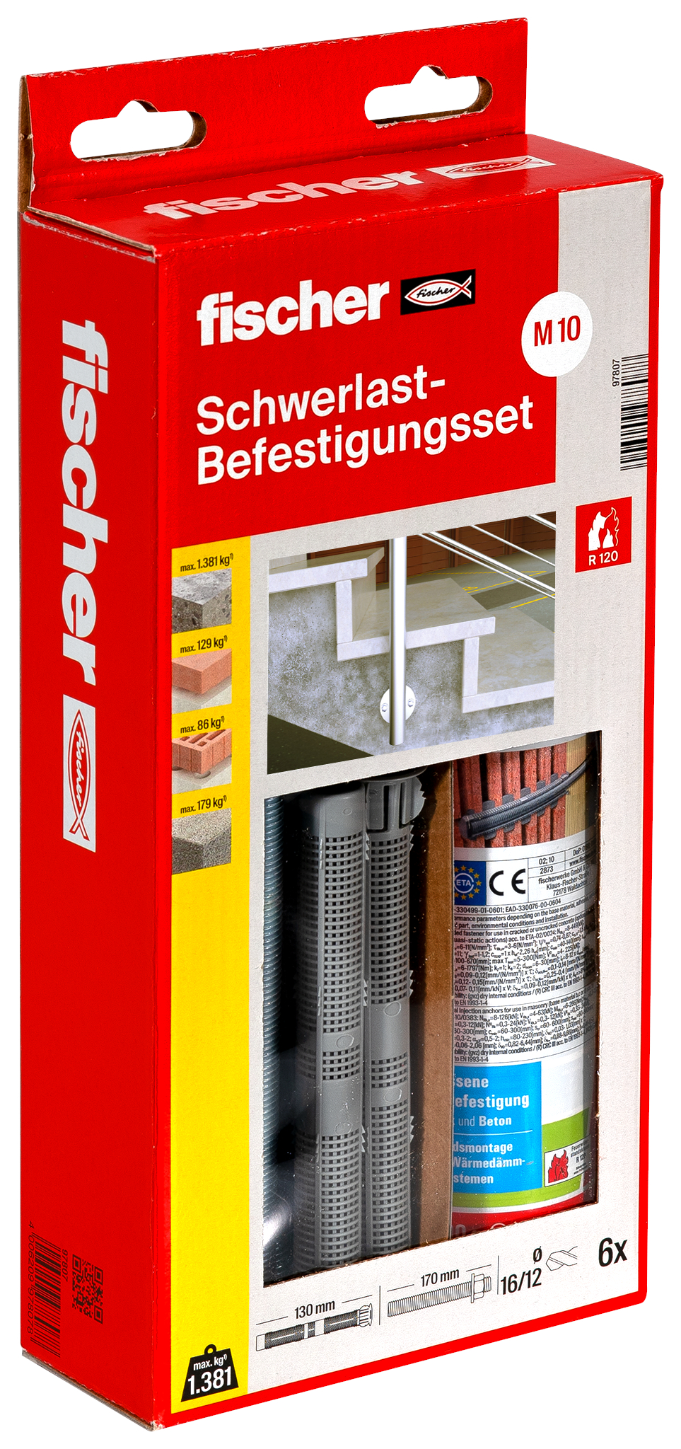 fischer Deutschland Vertriebs GmbH fischer Schwerlast-Befestigungsset 300 T SBS Set M 10 097807
