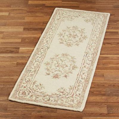 Nourison / Exclusives "Serenade Rug Runner Ivory 2'3"" x 6', 2'3"" x 6', Ivory"