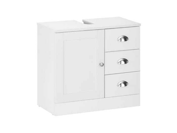 Kira-meuble Vasque 1 Porte 3 Tiroirs Blanc