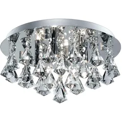 Badezimmer-Deckenleuchte Chromfarben max. 33 Watt Deckenlampe
