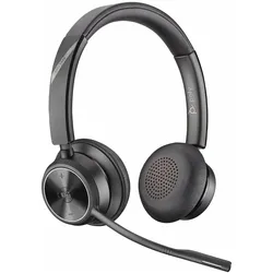 HP Poly Savi 7320 Stereo Microsoft Teams Certified DECT 1880-1900 MHz Top (Kabellos, Microsoft Teams), Office Headset, Schwarz