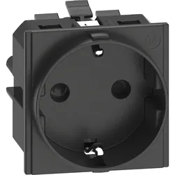 BTicino KG4141A LivingNow Schuko Steckdose mit schraublosem Anschluss Black