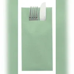 Airlaid Besteckservietten Eukalyptus, 40 x 40 cm, 75 Stück - Mank