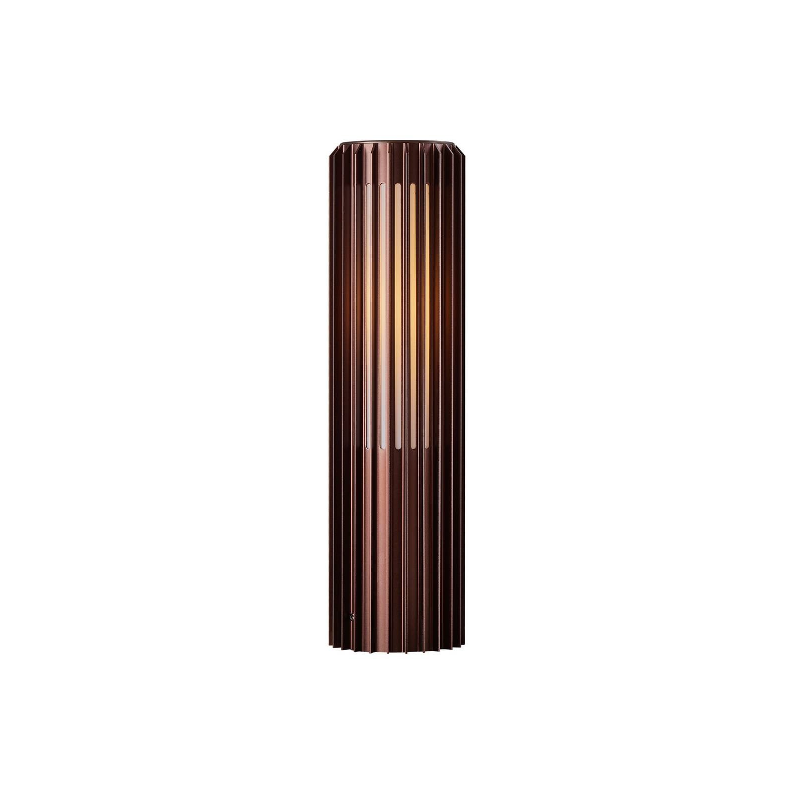 Nordlux Aludra 45 Sokkellamp Buiten Bruin Aluminium Dimbaar Zoutwaterbestendig