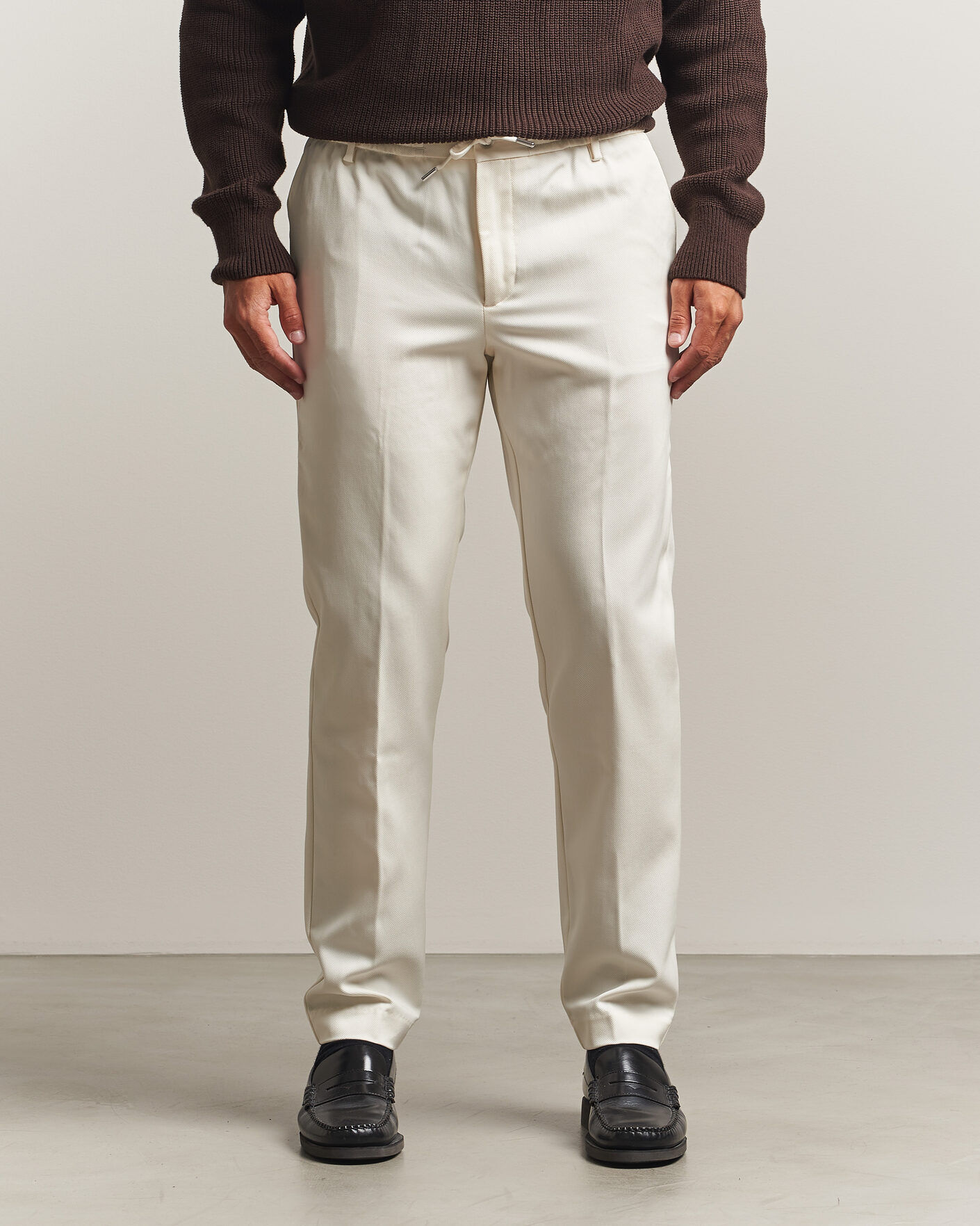 Boss BLACK Kane Drawstring Trousers Open White men W32L32 Hvid