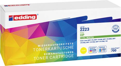 Edding Toner ersetzt HP 117A Kompatibel Gelb 700 Seiten EDD-2223 18-2223