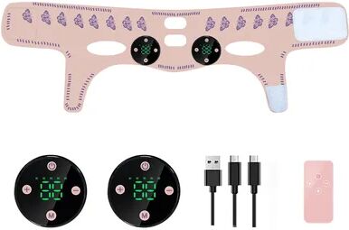 Youfap Market EMS Face Slimming Strap, USB Charging Facial Lift, Double Chin Reduction, Cheek & Jawline Enhancement Mask with Remote Control