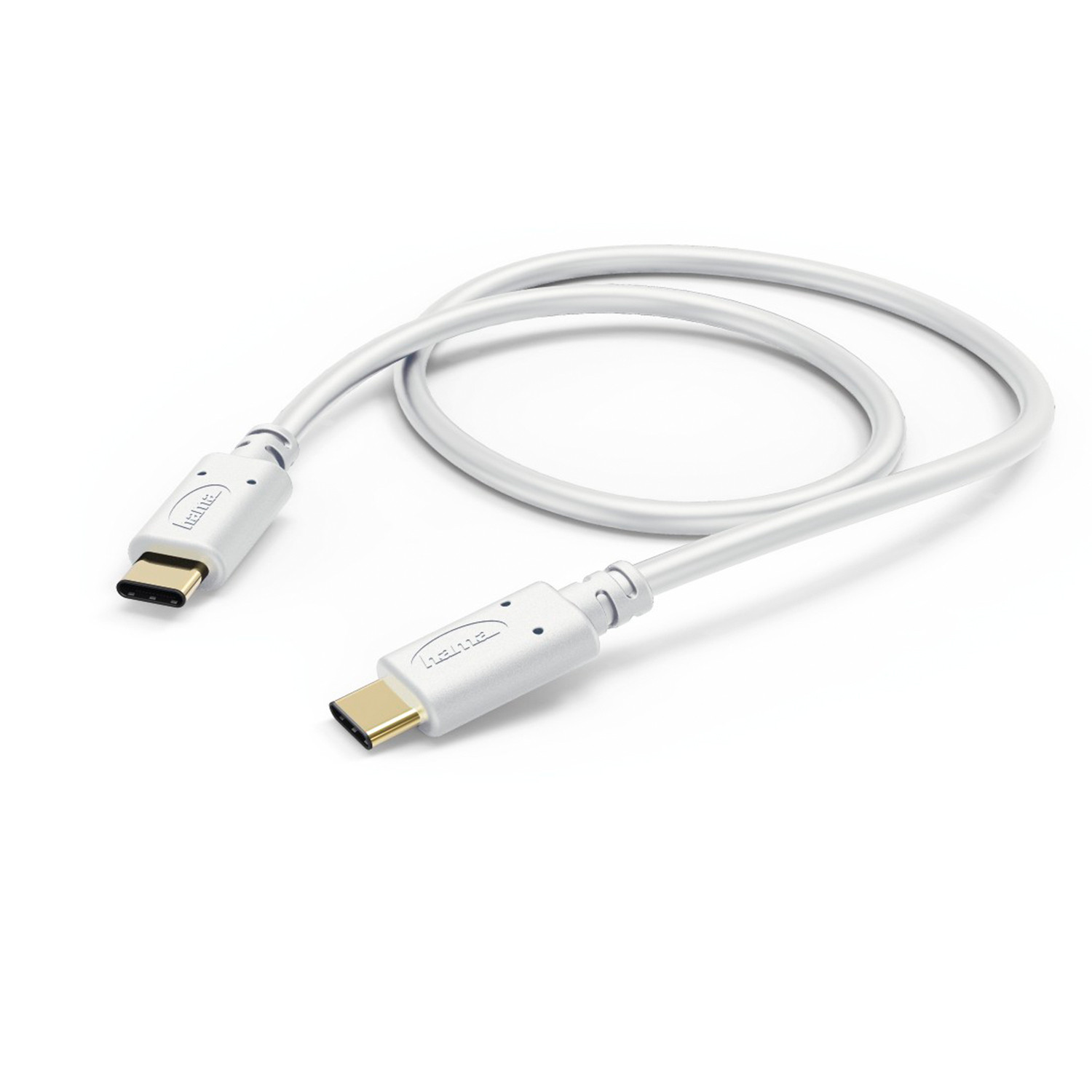 Hama USB-C naar USB-C kabel, USB 2.0, 1,5 meter, wit