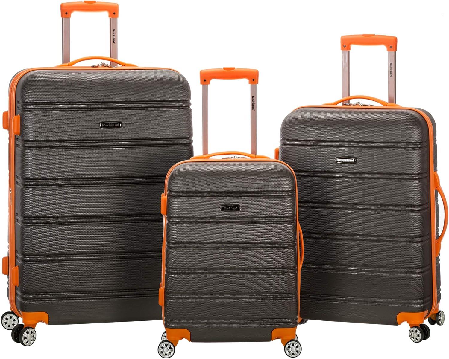 Escape 4-teiliges, weiches Reisegepäck-Set, Farbe: KOHLE, bestehend aus 3 Teilen (20"/24"/28")