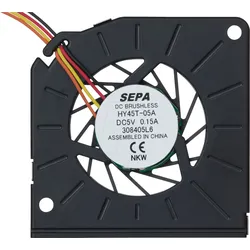 SEPA HY45T05A - Radial-Lüfter, 45x45x5mm, 5V, 27dB, 5200U/min, Gleitlager