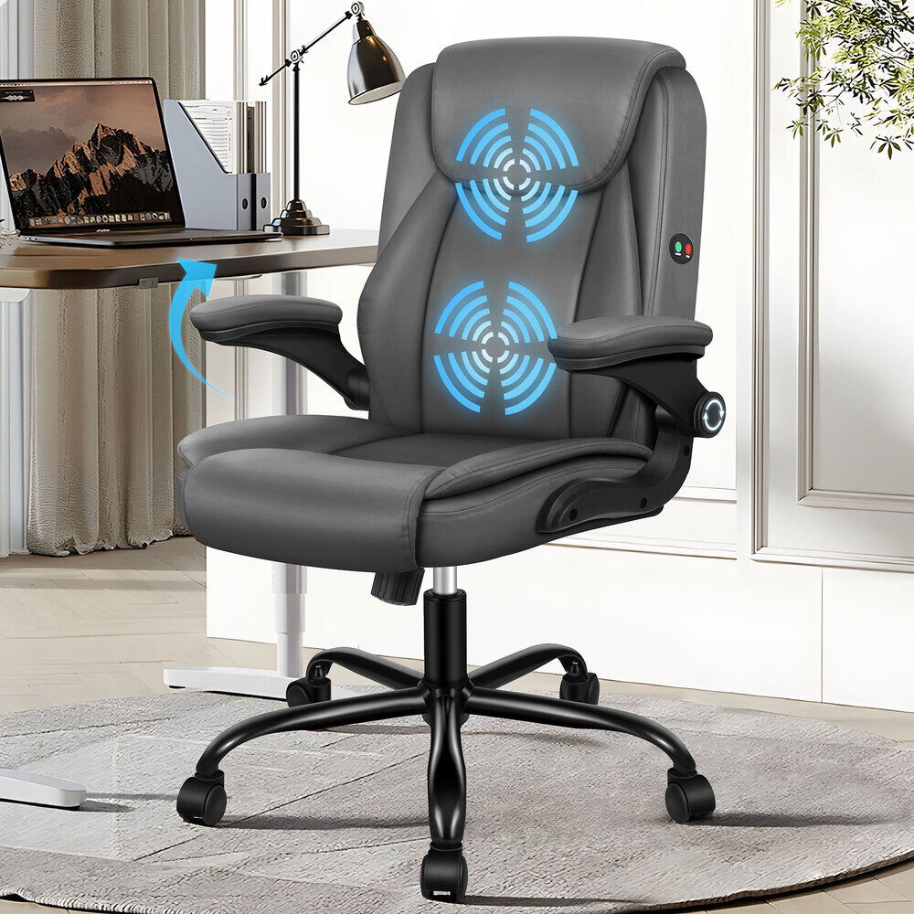 Rebrilliant Office Chair Gray/Polyurethane 53 cm H