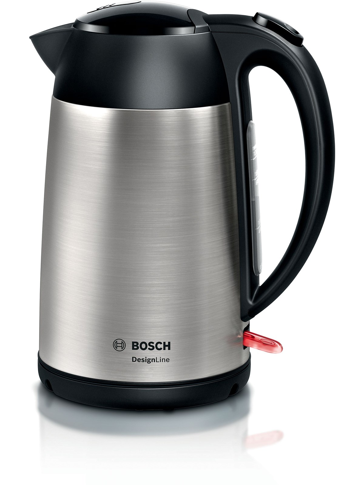Bosch Wasserkocher TWK3P420 - Rostfreier Stahl/Schwarz - 2400 W