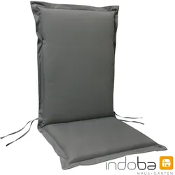 indoba® Sitzauflage Hochlehner "Premium" extra dick - grau