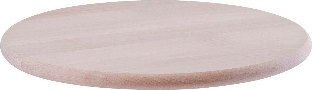 Servierteller ZELLER PRESENT "Drehkabinett", beige (natur), H:4,2cm Ø:36cm, Massivholz, Servierplatten, Servierteller, aus Buchenholz gefertigt, mit Drehfunktion natur Ø 36cm