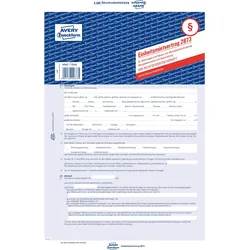 5x Avery, Formular, Einheitsmietvertrag 'Wohnungen / Häuser' 2873