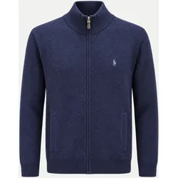 Strickjacke aus Merinowolle Blau XXL