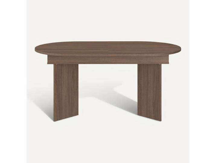 Table extensible L. 160/196 cm SERENA Imitation Noyer