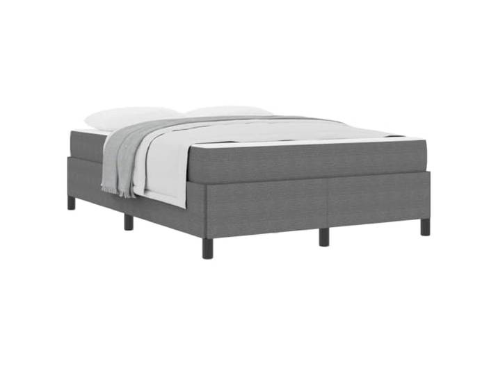 KKgypkn Bettrahmen mit Matratze 160x200 Hellgrau Stoff, Bettgestell mit Matratze 160x200 cm, modernes Bett mit Taschenfedermatratze und Kunststofffüßen