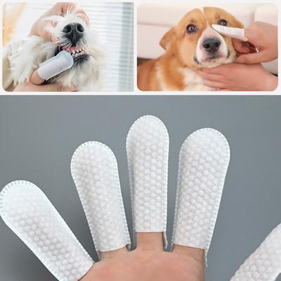 Happy Pet Pantry Disposable Pet Finger Wipes For Dogs & Cats Teeth, Ear & Eye Cleaning Finger Cots Disposable Pet Finger Wipes For Dogs & Cats Teeth, Ear & Eye Cleaning Finger Cots