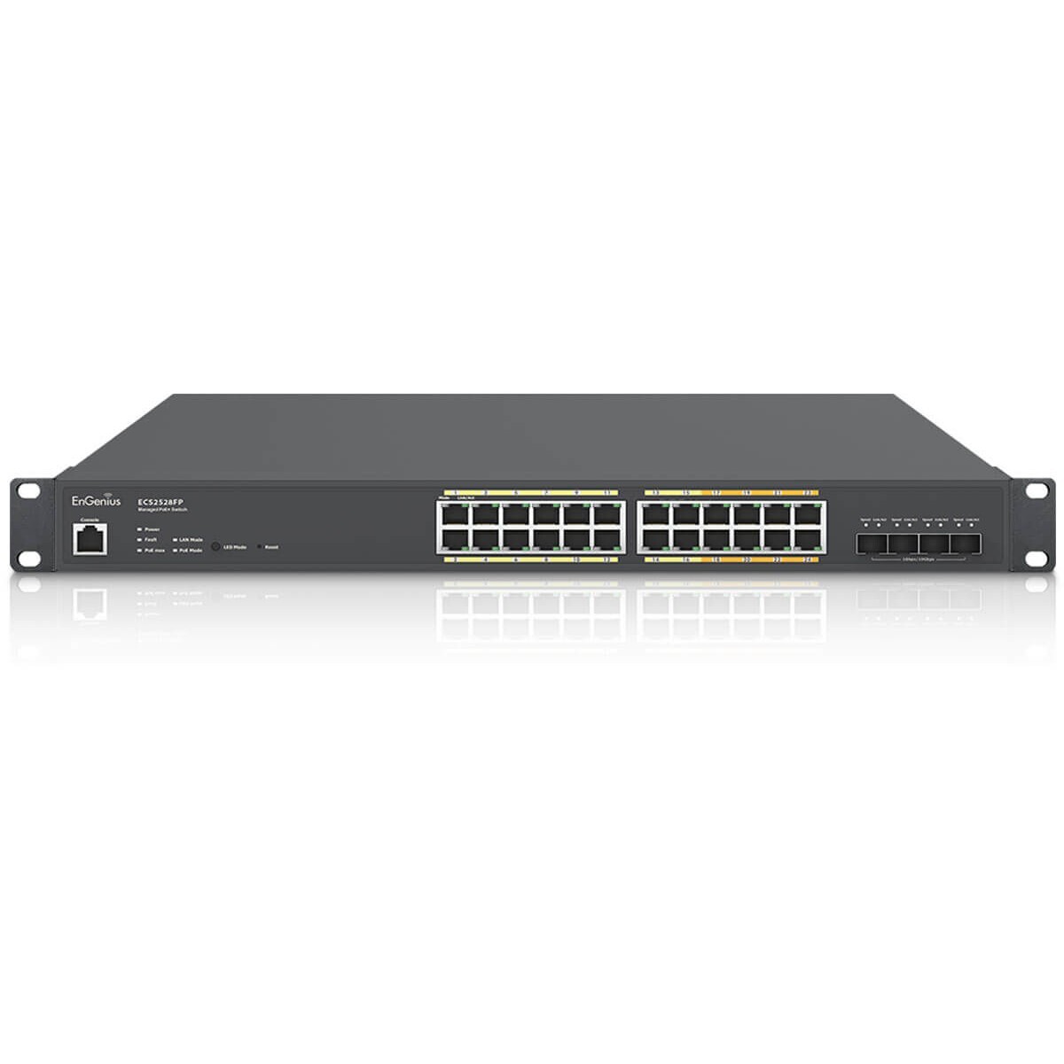 EnGenius ECS2528FP, Managed, L2+, Gigabit Ethernet (10/100/1000), Vollduplex, Power over Ethernet (PoE), Rack-Einbau