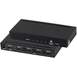 Shiverpeaks -PROFESSIONAL--HDMI Switch, 4x IN 1x OUT, 4K2K, 3D, Metallgehäuse, VER1.4, Switch Box