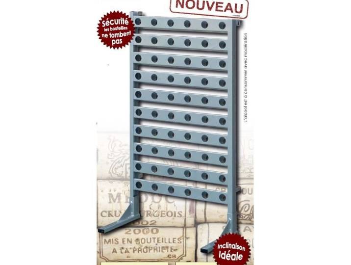 Casier de rangement - OUTIFRANCE - Porte bouteilles - 90 bouteilles - Acier époxy - Design contemporain
