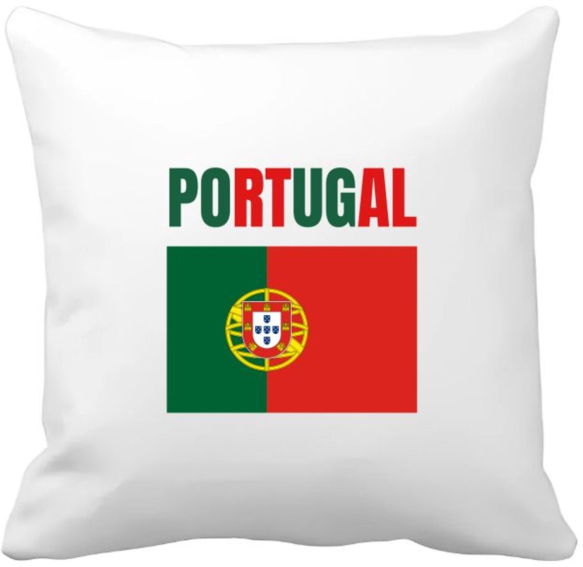 Akyol Portugal vlag kussenhoes, 40 x 40 cm