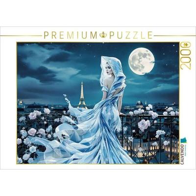 CALVENDO Puzzle Vision in fließendem Blau | 2000 Teile Lege-Größe 90x67cm Foto-Puzzle für glückliche Stunden