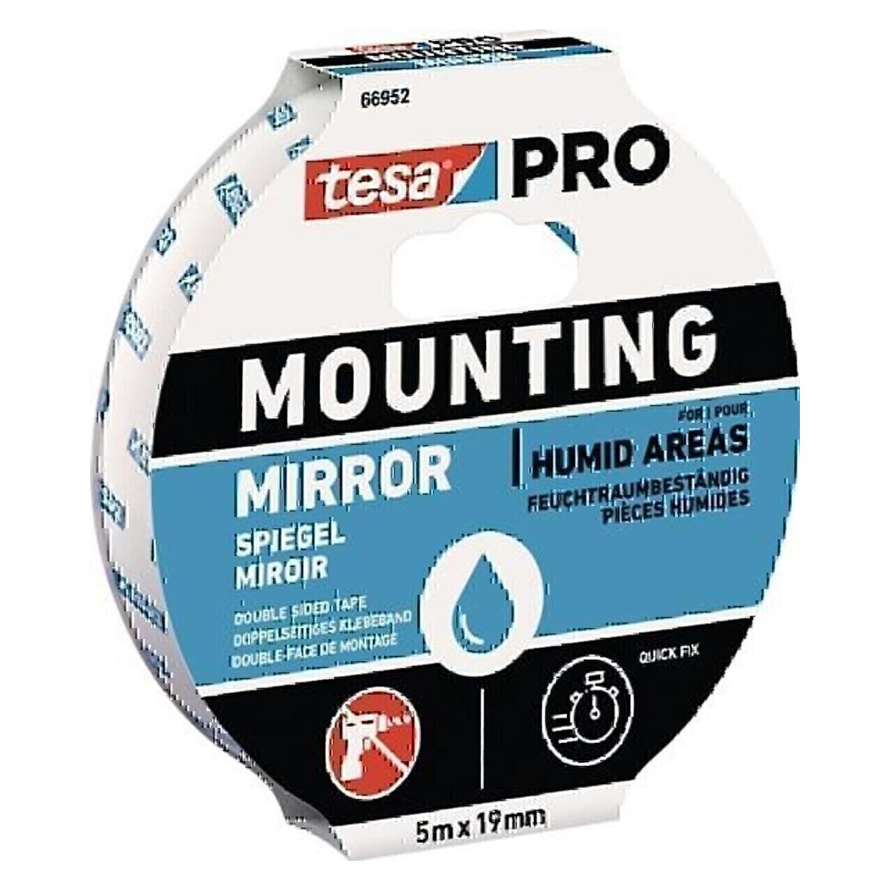 tesa Mounting PRO Spiegel 5m:19mm (19 mm) (66952-00001-01)