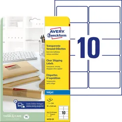 AVERY Zweckform Folien-Versandetiketten 96,0 x 50,8 mm