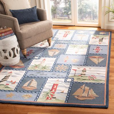 SAFAVIEH Handmade Chelsea Mikayla French Country Nautical Wool Rug