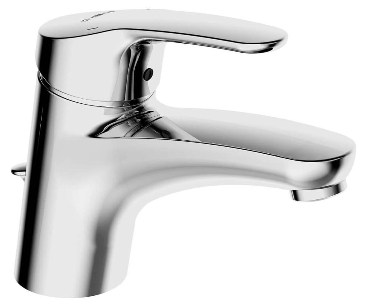 Dripio Waterbesparende Wasbakarmatuur, ééngreeps, chroom, met flexibele aansluitingen