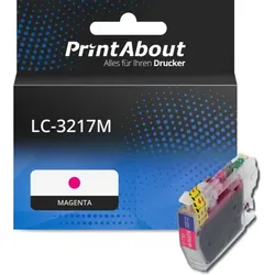 Druckerpatrone kompatibel mit Brother LC-3217M - Magenta - Extra Hoher Kapazität