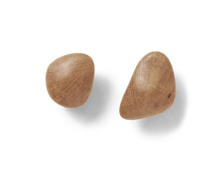 Ferm Living - Cairn Wandhaken, Eiche (2er-Set)