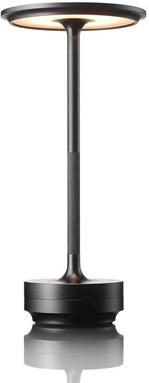 HomeDecorAndMore LLC Cordless Rechargeable Waterproof LED Table Lamp Black